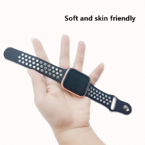 Hot Selling Engraving Premium Silicone Watch Band for i Watch Series 7 Watch Band