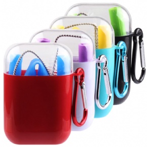 2022 New Portable Eco Friendly Collapsible Silicone Drinking Detachable Reusable Straw Supplier